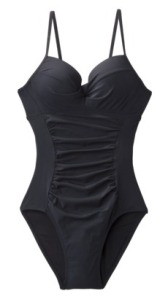 ASSETS® by Sara Blakely® Women's Push Up 1-Piece Swimsuit - Black